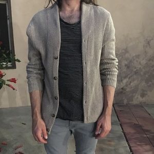 Beige brown button up cardigan by ASOS